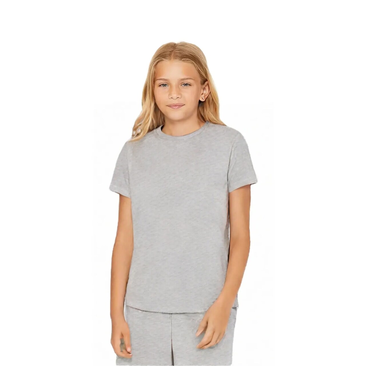 BELLA + CANVAS Youth Triblend Soft Blend Retail Fit Unisex Kids Casual Everyday T-Shirt